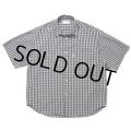 COOTIE PRODUCTIONS/Dobby Check S/S Shirt（Black）［ドビーチェックシャツ-24春夏］