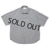 COOTIE PRODUCTIONS/Dobby Check S/S Shirt（Black）［ドビーチェックシャツ-24春夏］