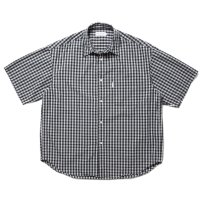 COOTIE PRODUCTIONS/Dobby Check S/S Shirt（Black）［ドビーチェックシャツ-24春夏］
