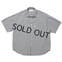 COOTIE PRODUCTIONS/Dobby Check S/S Shirt（Black）［ドビーチェックシャツ-24春夏］