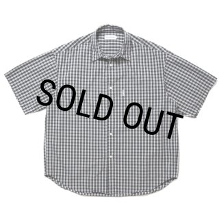 COOTIE PRODUCTIONS/Dobby Check S/S Shirt（Black）［ドビーチェック