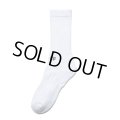 COOTIE PRODUCTIONS/Raza Middle Socks（White）［ミドルソックス-24春夏］