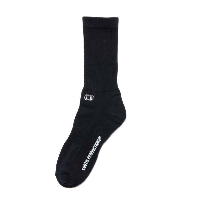 画像1: COOTIE PRODUCTIONS/Raza Middle Socks（Black）［ミドルソックス-24春夏］