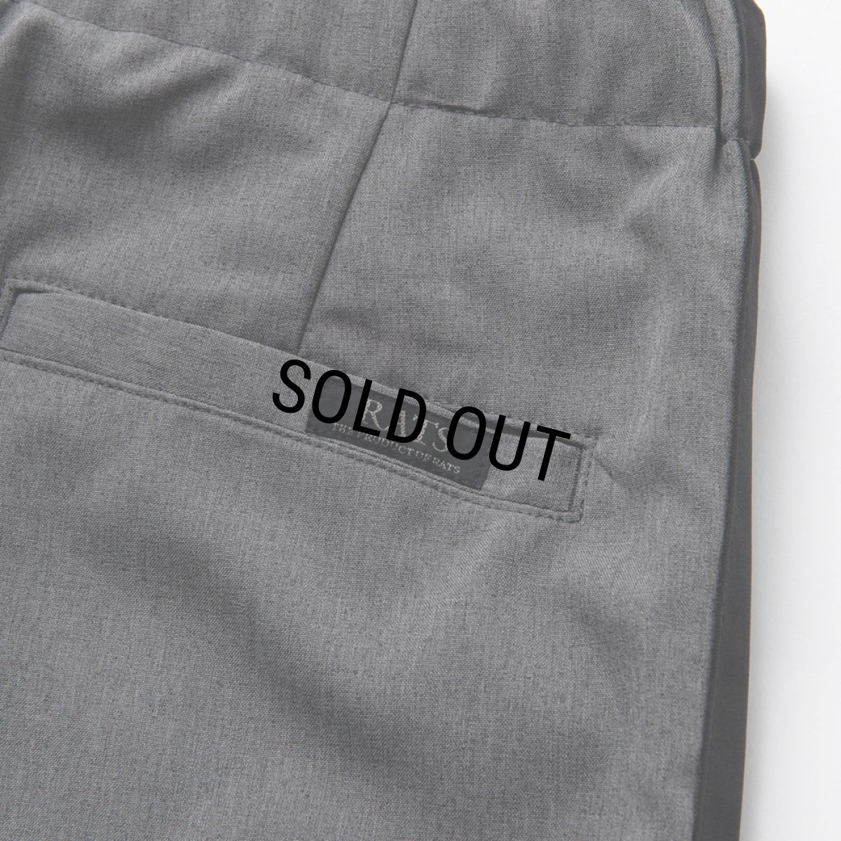 画像5: 【30%OFF】RATS/EASY LINE SLACKS PANTS（GRAY/BLACK LINE）［ラインスラックスパンツ-24春夏］ (5)