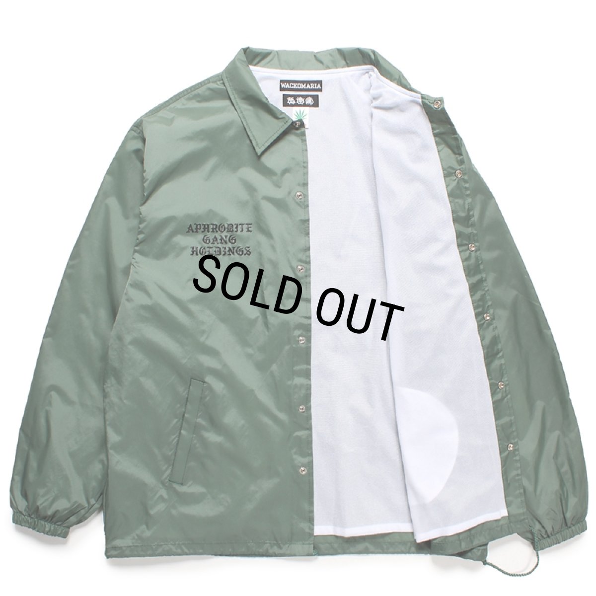 画像3: WACKO MARIA/舐達麻 / HIGH TIMES / COACH JACKET（GREEN）［コーチJKT-24春夏］ (3)