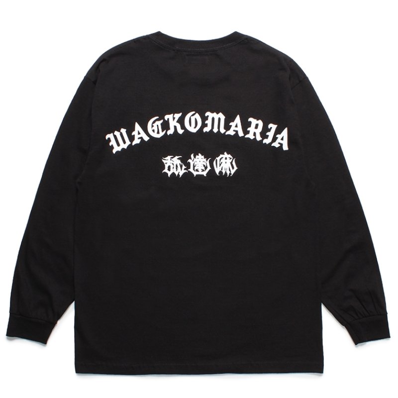 画像2: WACKO MARIA/舐達麻 / HIGH TIMES / LONG SLEEVE T-SHIRT（BLACK）［プリント長袖T-24春夏］