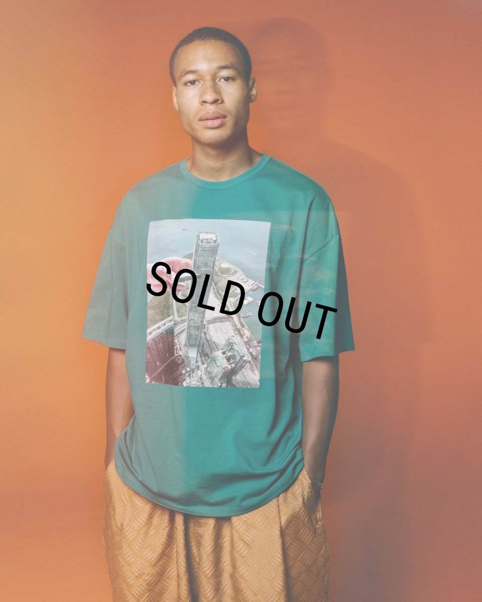 画像4: 【30%OFF】TIGHTBOOTH/JENGA T-SHIRT（Green）［プリントT-24春夏］ (4)