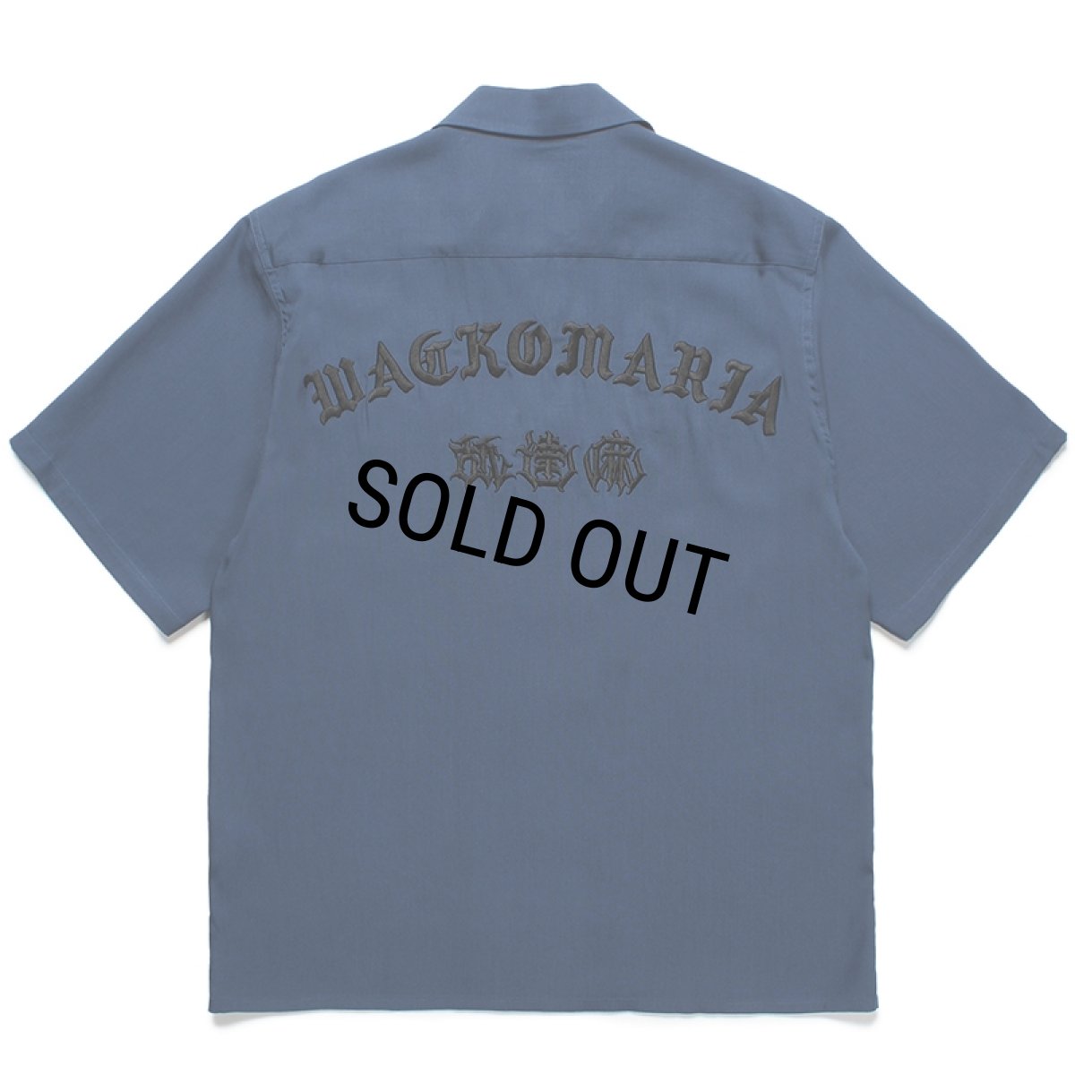 画像2: WACKO MARIA/舐達麻 / HIGH TIMES / 50'S OPEN COLLAR SHIRT（NAVY）［50'Sオープンカラーシャツ-24春夏］ (2)