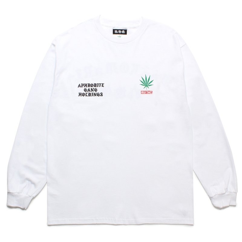 画像1: WACKO MARIA/舐達麻 / HIGH TIMES / LONG SLEEVE T-SHIRT（WHITE）［プリント長袖T-24春夏］