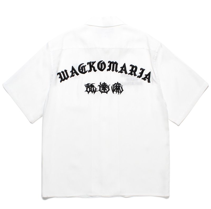 画像2: WACKO MARIA/舐達麻 / HIGH TIMES / 50'S OPEN COLLAR SHIRT（WHITE）［50'Sオープンカラーシャツ-24春夏］