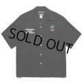 WACKO MARIA/舐達麻 / HIGH TIMES / 50'S OPEN COLLAR SHIRT（BLACK）［50'Sオープンカラーシャツ-24春夏］