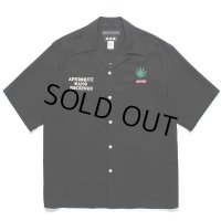 WACKO MARIA/舐達麻 / HIGH TIMES / 50'S OPEN COLLAR SHIRT（BLACK）［50'Sオープンカラーシャツ-24春夏］