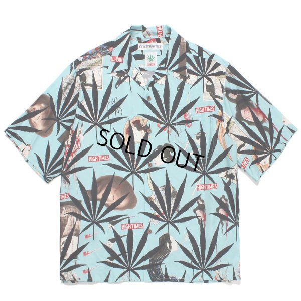 画像1: WACKO MARIA/HIGH TIMES / HAWAIIAN SHIRT（MINT）［ハワイアンシャツ-24春夏］