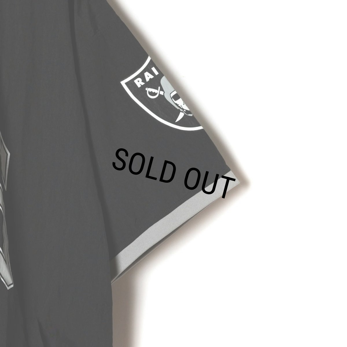 画像6: CALEE/× NFL RAIDERS S/S NYLON GAME SH（BLACK）［ナイロンゲームシャツ-24春夏］ (6)