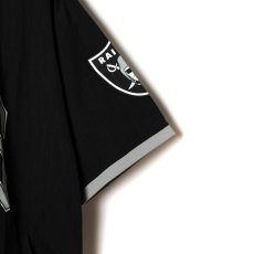 画像6: CALEE/× NFL RAIDERS S/S NYLON GAME SH（BLACK）［ナイロンゲームシャツ-24春夏］ (6)