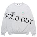 WACKO MARIA/舐達麻 / HIGH TIMES / SWEAT SHIRT（GRAY）［クルーネックスウェット-24春夏］