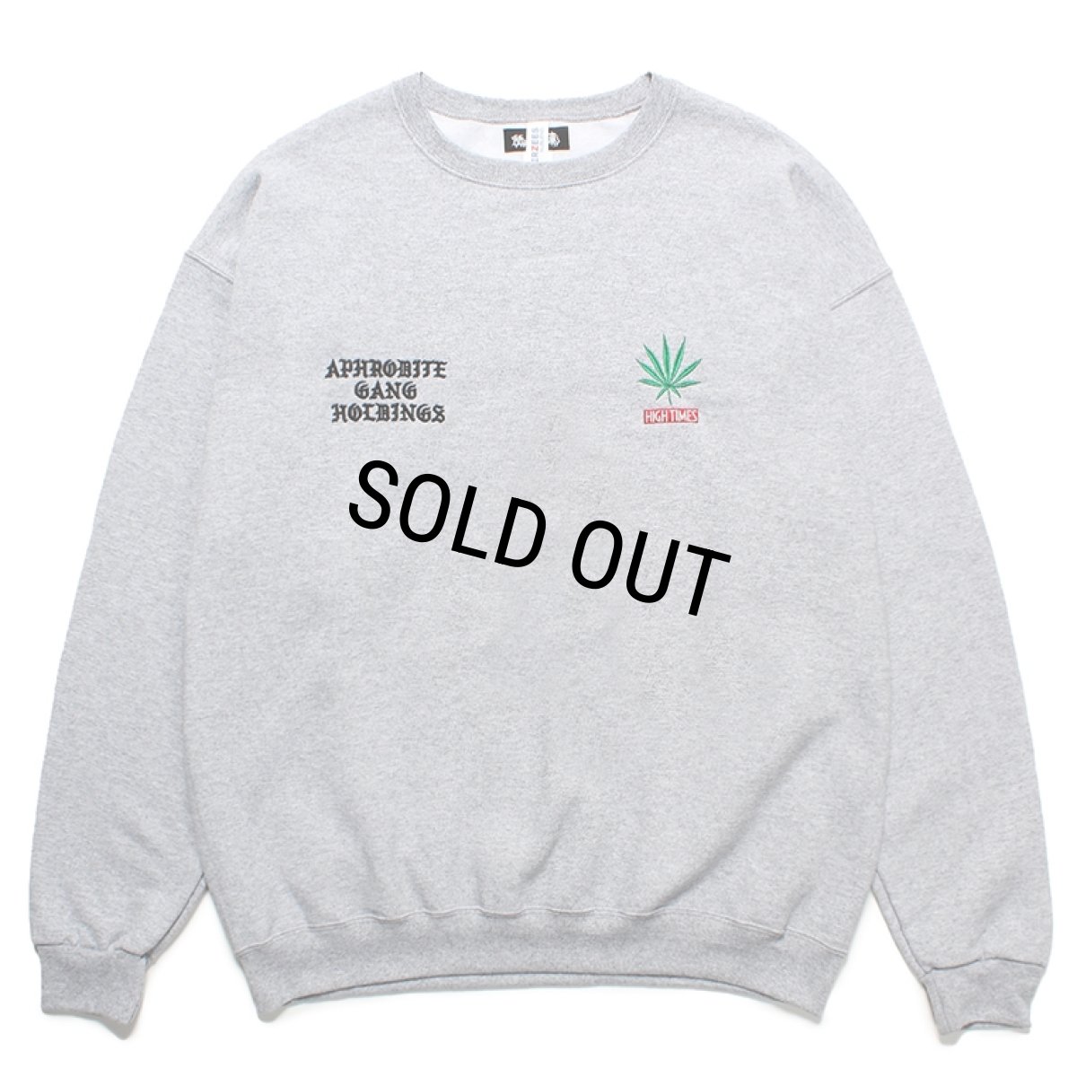 画像1: WACKO MARIA/舐達麻 / HIGH TIMES / SWEAT SHIRT（GRAY）［クルーネックスウェット-24春夏］ (1)