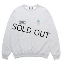 WACKO MARIA/舐達麻 / HIGH TIMES / SWEAT SHIRT（GRAY）［クルーネックスウェット-24春夏］
