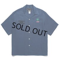 WACKO MARIA/舐達麻 / HIGH TIMES / 50'S OPEN COLLAR SHIRT（NAVY）［50'Sオープンカラーシャツ-24春夏］