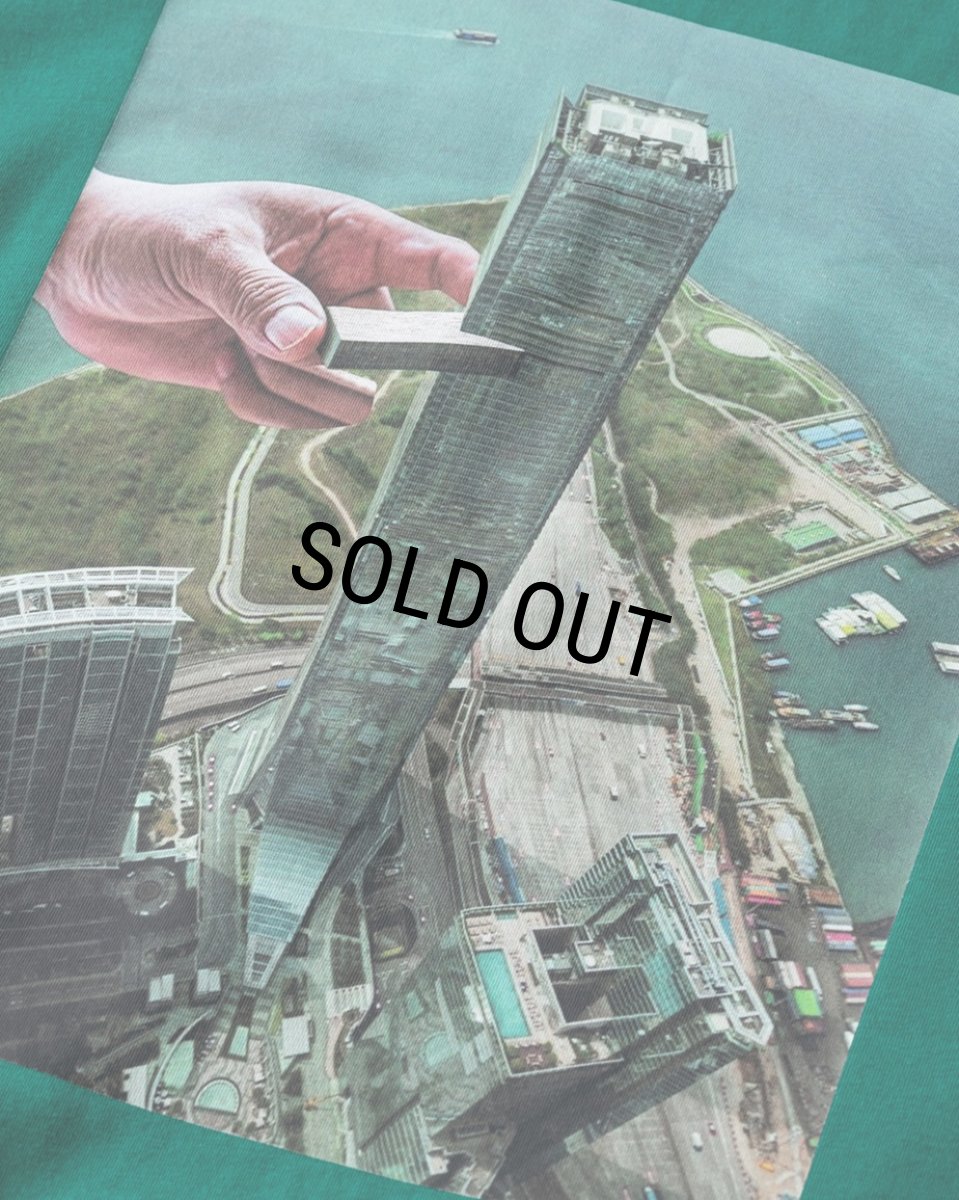 画像3: 【30%OFF】TIGHTBOOTH/JENGA T-SHIRT（Green）［プリントT-24春夏］ (3)