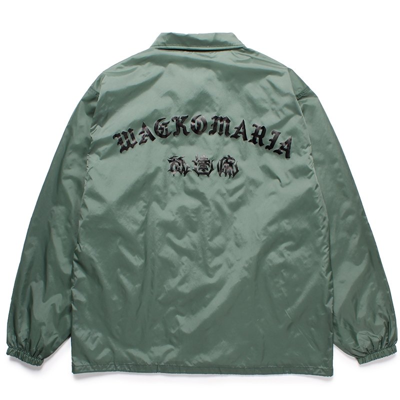 画像2: WACKO MARIA/舐達麻 / HIGH TIMES / COACH JACKET（GREEN）［コーチJKT-24春夏］