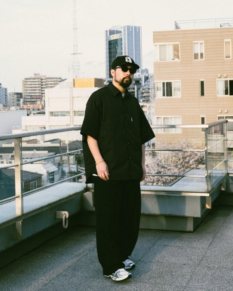 画像3: COOTIE PRODUCTIONS/120/2 Broad S/S Shirt（Black）［ブロードシャツ-24春夏］