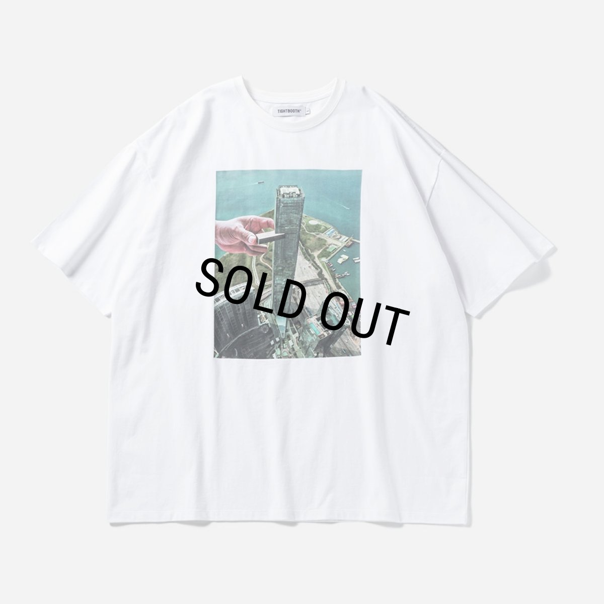 画像1: 【30%OFF】TIGHTBOOTH/JENGA T-SHIRT（White）［プリントT-24春夏］ (1)