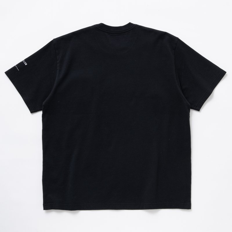 画像2: RATS/PACK TEE "CREW NECK REGULAR SILHOUETTE"（BLACK）［プリントポケT-24春夏］