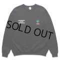 WACKO MARIA/舐達麻 / HIGH TIMES / SWEAT SHIRT（BLACK）［クルーネックスウェット-24春夏］