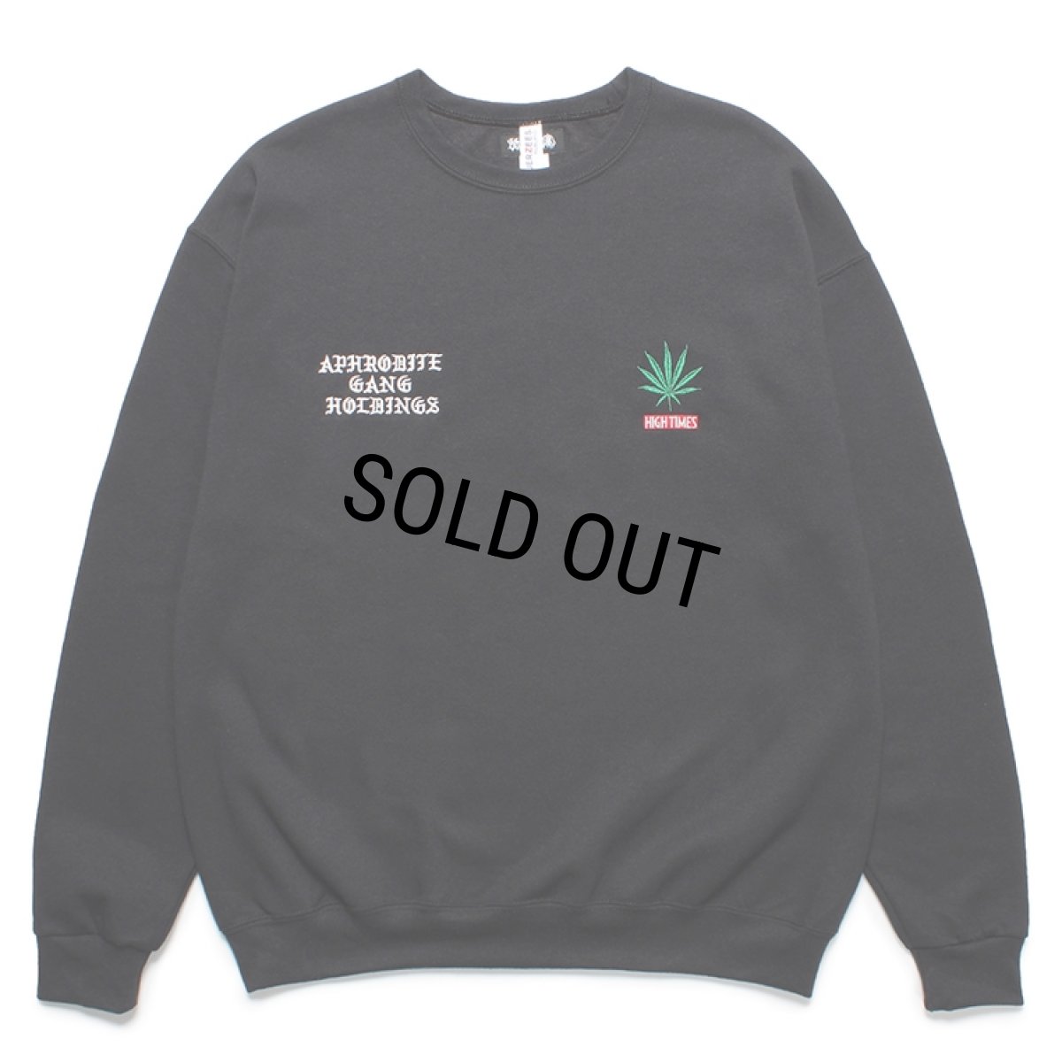 画像1: WACKO MARIA/舐達麻 / HIGH TIMES / SWEAT SHIRT（BLACK）［クルーネックスウェット-24春夏］ (1)