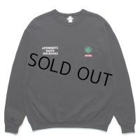 WACKO MARIA/舐達麻 / HIGH TIMES / SWEAT SHIRT（BLACK）［クルーネックスウェット-24春夏］