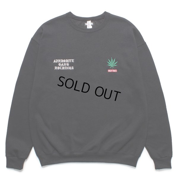 画像1: WACKO MARIA/舐達麻 / HIGH TIMES / SWEAT SHIRT（BLACK）［クルーネックスウェット-24春夏］