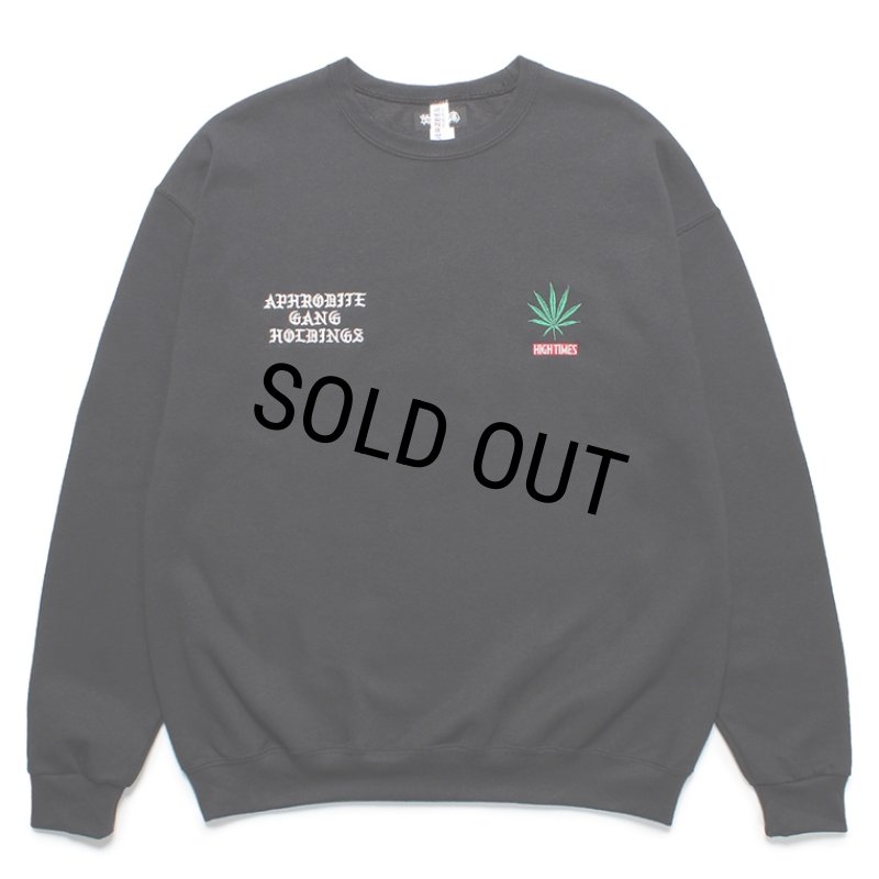 WACKO MARIA/舐達麻 / HIGH TIMES / SWEAT SHIRT（BLACK）［クルー