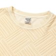 画像2: CALEE/PILE JACQUARD DROP SHOULDER CS（IVORY）［パイルジャガードカットソー-24春夏］ (2)