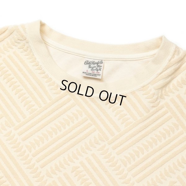 画像2: CALEE/PILE JACQUARD DROP SHOULDER CS（IVORY）［パイルジャガードカットソー-24春夏］