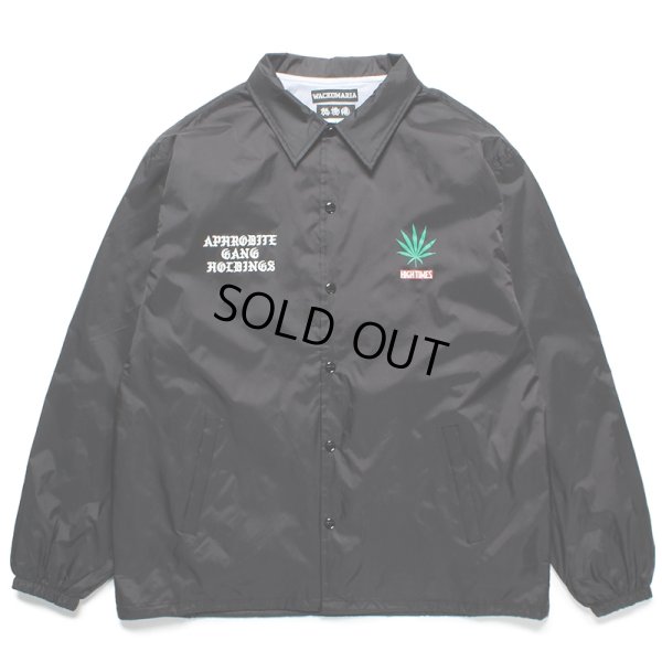画像1: WACKO MARIA/舐達麻 / HIGH TIMES / COACH JACKET（BLACK）［コーチJKT-24春夏］
