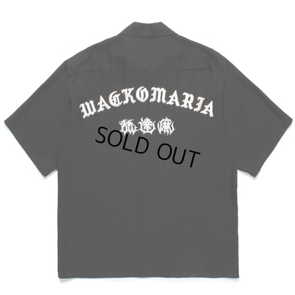 画像2: WACKO MARIA/舐達麻 / HIGH TIMES / 50'S OPEN COLLAR SHIRT（BLACK）［50'Sオープンカラーシャツ-24春夏］