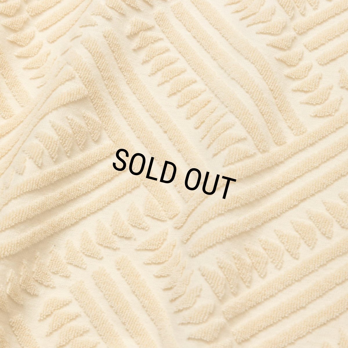 画像3: CALEE/PILE JACQUARD DROP SHOULDER CS（IVORY）［パイルジャガードカットソー-24春夏］ (3)