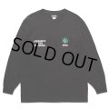 WACKO MARIA/舐達麻 / HIGH TIMES / LONG SLEEVE T-SHIRT（BLACK）［プリント長袖T-24春夏］