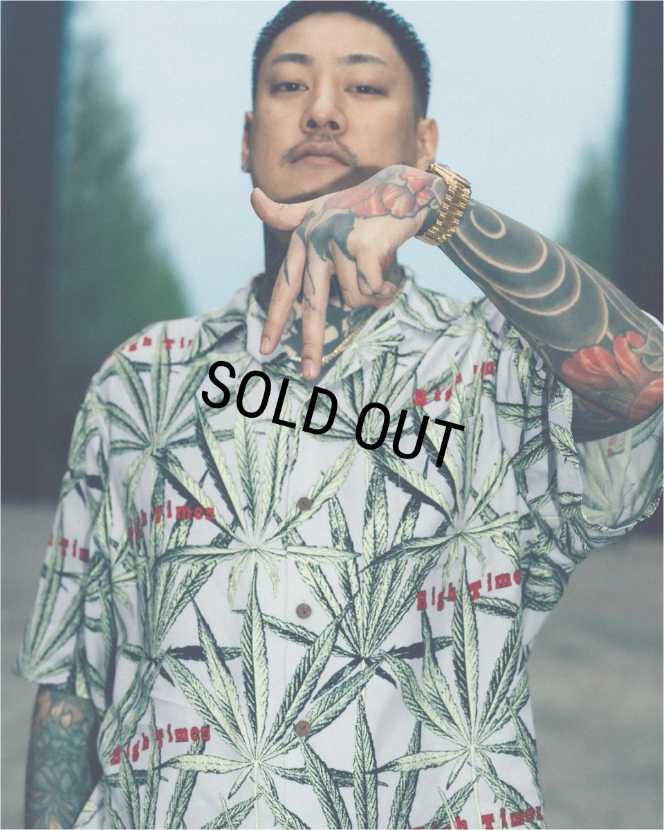 画像4: WACKO MARIA/HIGH TIMES / HAWAIIAN SHIRT（PURPLE）［ハワイアンシャツ-24春夏］ (4)