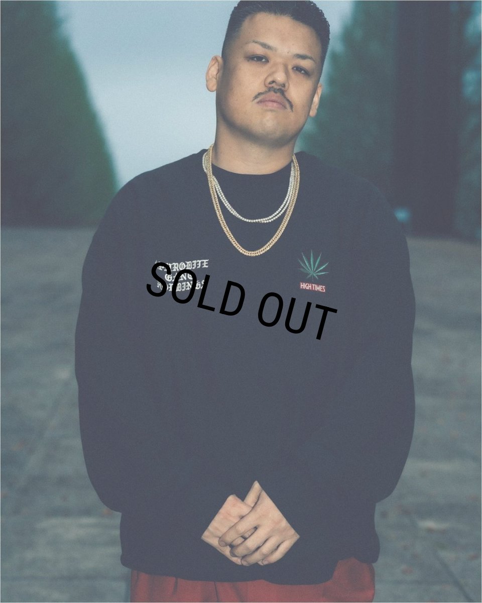 画像7: WACKO MARIA/舐達麻 / HIGH TIMES / SWEAT SHIRT（BLACK）［クルーネックスウェット-24春夏］ (7)