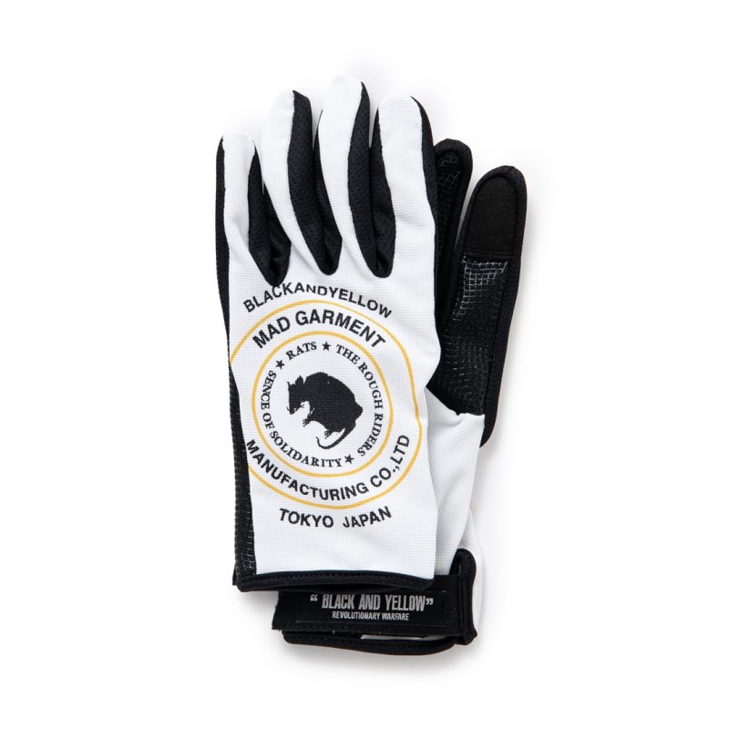 画像1: RATS/MC GLOVE（WHITE）［モーターサイクルグローブ-24春夏］