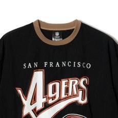 画像3: CALEE/× NFL 49ERS S/S NYLON GAME SH（BLACK）［ナイロンゲームシャツ-24春夏］ (3)