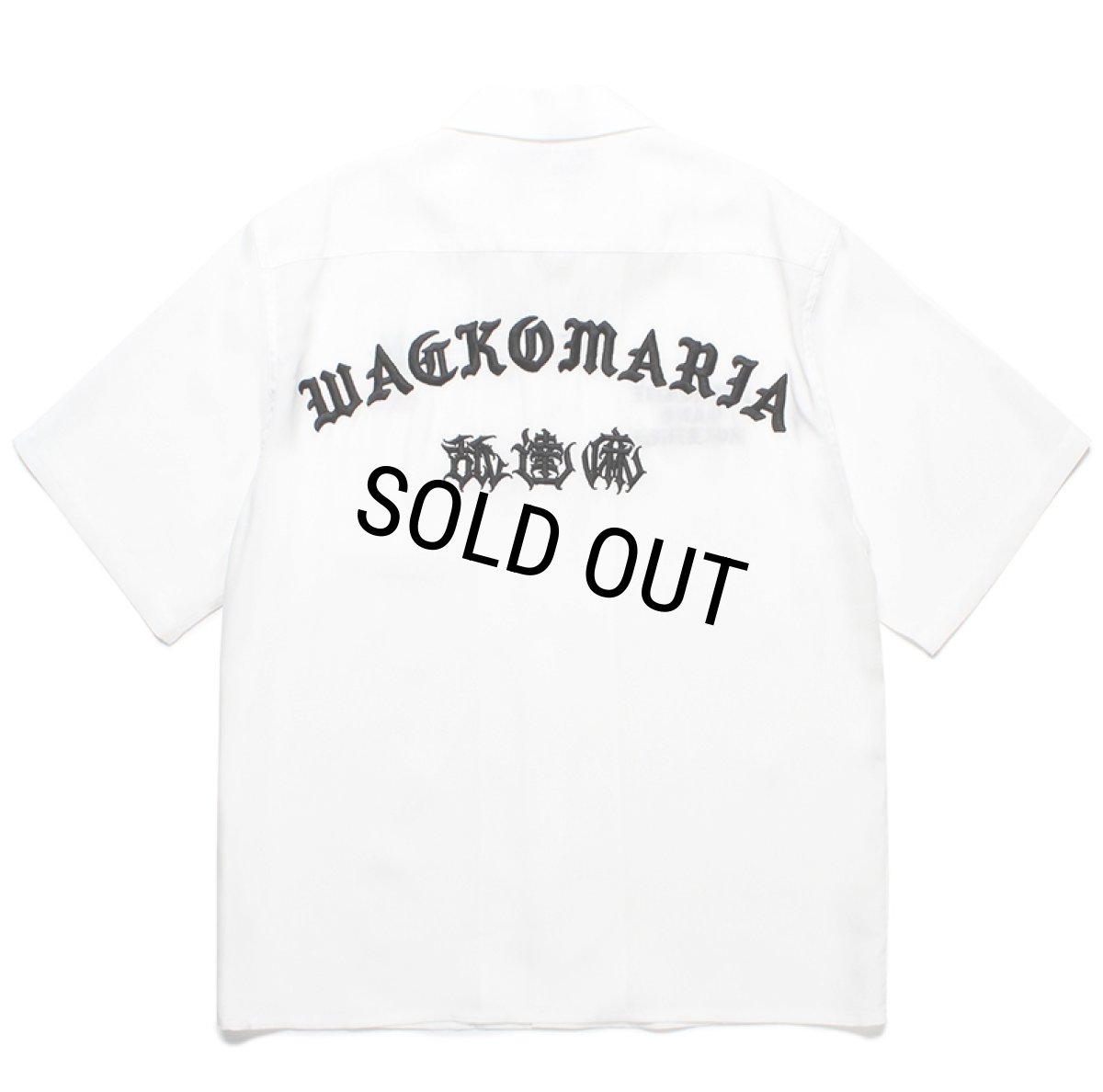 画像2: WACKO MARIA/舐達麻 / HIGH TIMES / 50'S OPEN COLLAR SHIRT（WHITE）［50'Sオープンカラーシャツ-24春夏］ (2)