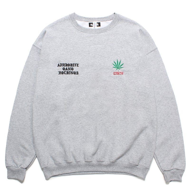 画像1: WACKO MARIA/舐達麻 / HIGH TIMES / SWEAT SHIRT（GRAY）［クルーネックスウェット-24春夏］