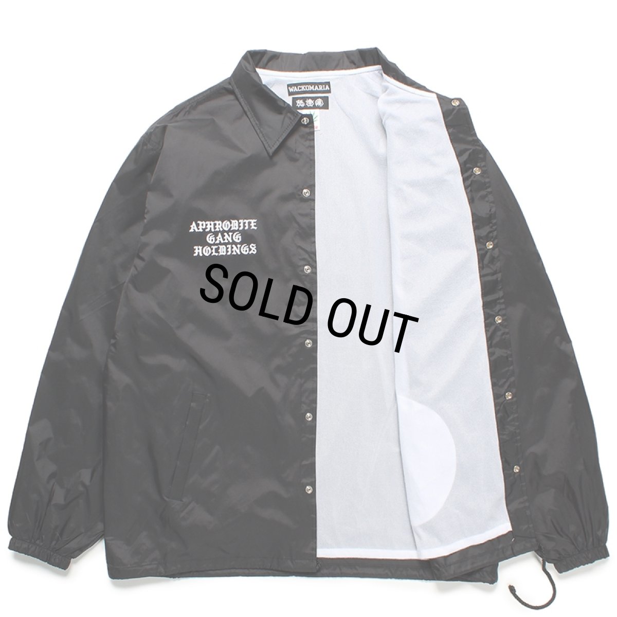 画像3: WACKO MARIA/舐達麻 / HIGH TIMES / COACH JACKET（BLACK）［コーチJKT-24春夏］ (3)