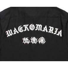 画像4: WACKO MARIA/舐達麻 / HIGH TIMES / 50'S OPEN COLLAR SHIRT（BLACK）［50'Sオープンカラーシャツ-24春夏］ (4)