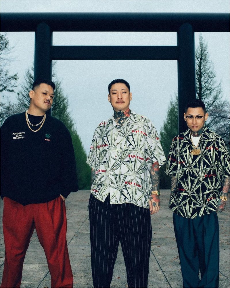 画像3: WACKO MARIA/舐達麻 / HIGH TIMES / SWEAT SHIRT（BLACK）［クルーネックスウェット-24春夏］