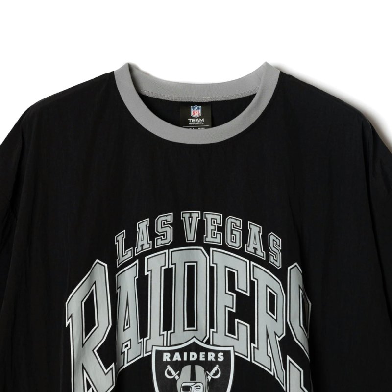 画像3: CALEE/× NFL RAIDERS S/S NYLON GAME SH（BLACK）［ナイロンゲームシャツ-24春夏］
