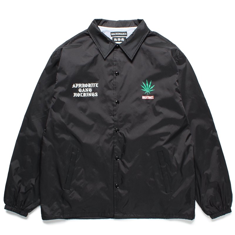 画像1: WACKO MARIA/舐達麻 / HIGH TIMES / COACH JACKET（BLACK）［コーチJKT-24春夏］